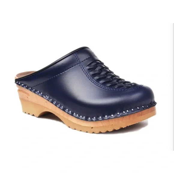 Swedish Hasbeens Shoes Troentorp Leather Wooden Clogs Poshmark